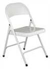 Habitat Macadam Metal Folding Chair - White