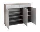 Argos Home Venetia 3 Door Shoe Storage Cabinet - Grey & Oak
