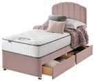 Silentnight Middleton Single Memory 2 Drawer Divan Bed- Pink