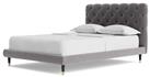 Swoon Burbage Double Velvet Bed Frame - Silver Grey