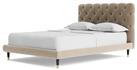 Swoon Burbage Double Velvet Bed Frame - Taupe