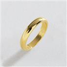 Revere 9ct Gold Plated Sterling Silver Wedding Band Ring - J