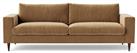 Swoon Evesham Velvet 3 Seater Sofa - Biscuit