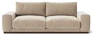 Swoon Denver Velvet 3 Seater Sofa - Taupe