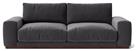 Swoon Denver Velvet 3 Seater Sofa - Granite Grey