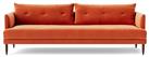 Swoon Kalmar Velvet 3 Seater Sofa - Burnt Orange
