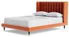 Swoon Kipling Double Velvet Bed Frame - Burnt Orange