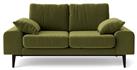 Swoon Tulum Velvet 2 Seater Sofa - Fern Green