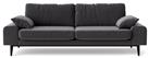 Swoon Tulum Velvet 3 Seater Sofa - Granite Grey
