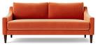 Swoon Turin Velvet 2 Seater Sofa - Burnt Orange
