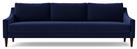Swoon Turin Velvet 3 Seater Sofa - Ink Blue