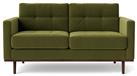 Swoon Berlin Velvet 2 Seater Sofa - Fern Green