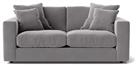 Swoon Althaea Velvet 2 Seater Sofa - Silver Grey
