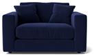 Swoon Althaea Velvet Cuddle Chair - Ink Blue