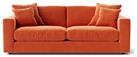 Swoon Althaea Velvet 3 Seater Sofa - Burnt Orange
