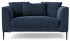 Swoon Alena Fabric Cuddle Chair- Indigo Blue