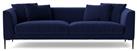 Swoon Alena Velvet 3 Seater Sofa - Ink Blue