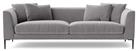 Swoon Alena Velvet 3 Seater Sofa - Silver Grey