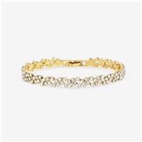 Jon Richard Gold Plated Crystal Fine Multi Stone Bracelet