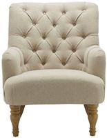 Birlea Padstow Fabric Accent Chair - Wheat