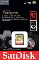 SanDisk Extreme 170MBs SDXC Memory Card - 64GB