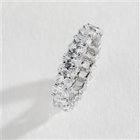 Revere Sterling Silver Oval Cubic Zirconia Ring - L