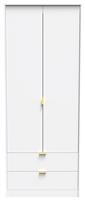 Messina 2 Door 2 Drawer Wardrobe - White