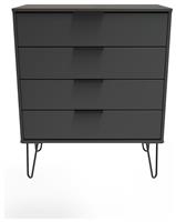 Verona 4 Drawer Chest - Grey