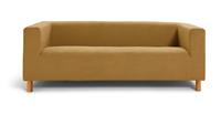 Argos Home Moda Velvet 3 Seater Sofa - Mustard
