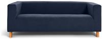 Argos Home Moda Velvet 3 Seater Sofa - Navy Blue