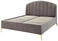 GFW Pettine Double Fabric Ottoman Bed Frame - Grey