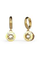 Guess Gold Plated Stainless Steel Crystal Drop Earrings