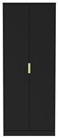 Messina 2 Door Wardrobe - Black