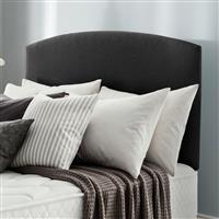 Silentnight Selene 180 Woven Kingsize Headboard - Charcoal