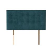 Silentnight Hayez Velvet Double Bed Headboard - Peacock