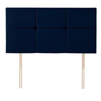 Silentnight Arezzo Velvet Double Bed Headboard- Maritime
