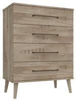 Sherwood 4 Drawer Chest - Oak