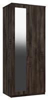 Sherwood 2 Door Mirror Wardrobe - Dark Oak
