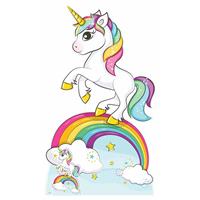 Star Cutouts Rainbow Unicorn Cardboard Cutout