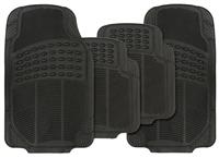 Streetwize 4-Piece Heavy-Duty & Trimmable Rubber Car Mat Set