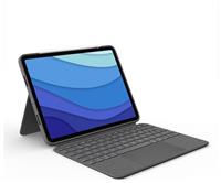 Logitech Combo Touch iPad Pro 11 Inch Tablet Case - Grey
