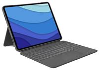 Logitech Combo Touch iPad Pro 12.9 Inch Tablet Case - Grey