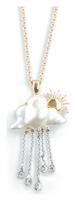Bill Skinner 18ct Gold and Rhodium Plated Pendant Necklace
