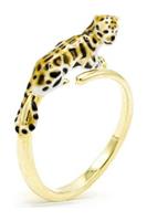 Bill Skinner 18ct Gold Plated Clouded Leopard Ring