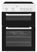 Beko KTC611W 60cm Single Electric Cooker - White