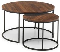 Julian Bowen Bellini Nest of 2 Tables - Walnut