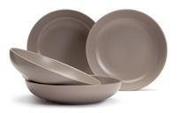 Habitat Mushroom 4 Piece Stoneware Pasta Bowl