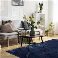 Homemaker Supersoft Plain Navy Shaggy Rug - 160x230cm
