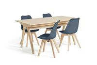 Habitat Jerry Extending Dining Table & 4 Navy Blue Chairs