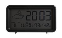Constant LCD Display Digital Alarm Clock - Black